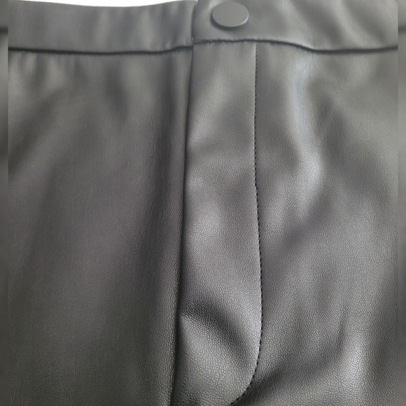 Zara Faux Leather High Wasted Leggins Black Size XXL - Picture 5 of 10